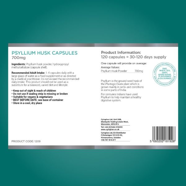 Prowise Psyllium Husks 1500mg 90 Vegan Capsules | Health - View #3