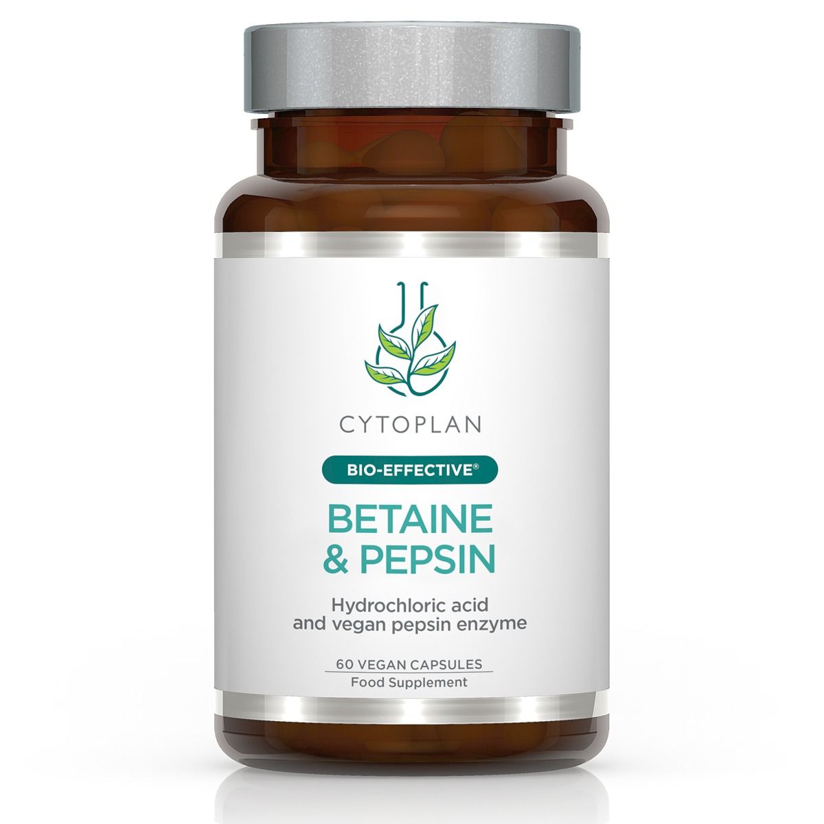 betaine hcl and glutathione synergy & Pepsin containers A Factory Blue Copper Dose:100 mg