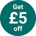 Create account, £5 off